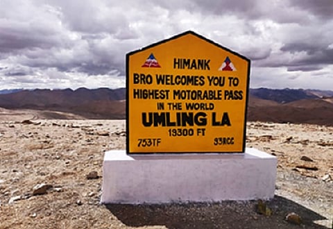 Umling La: BRO constructs highest motorable road in the world
