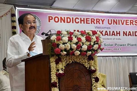Naidu urges states to promote manufacturing of solar PV cells, modules in India