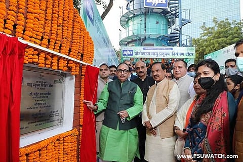 Heavy Industries Minister inaugurates BHEL’s Air Pollution Control Tower prototype