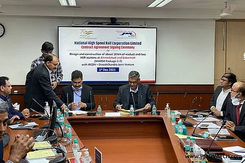 Bullet Train Project: NHSRCL signs agreement for design & construction of 2 HSR stations and viaduct