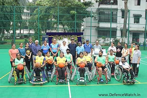 MDL CMD inaugurates Aayam Sports deck basketball court