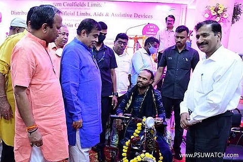 वेकोलि ने दिव्यांगजनों को कृत्रिम अंग प्रदान कर इनका जीवन बदल दिया: नितीन गडकरी