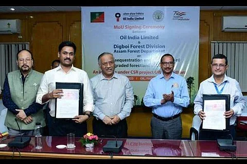 OIL signs MoU for Carbon sequestration, restoration of degraded forest land in Digboi