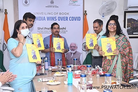 Joshi releases book on Coal India's contribution to help fight COVID-19