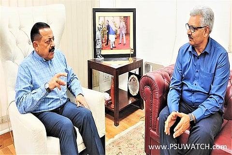 NHPC CMD calls on Dr Jitendra Singh and briefs about the ongoing projects in Jammu & Kashmir