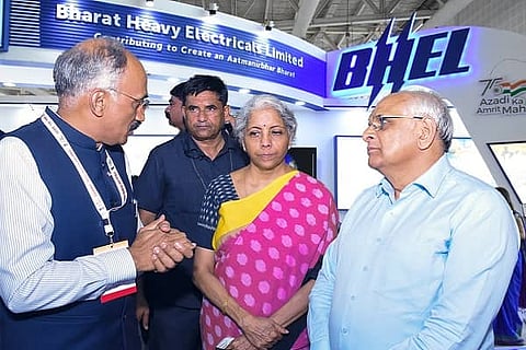 Finance Minister, Gujarat CM visit BHEL pavilion at AKAM Mega Show