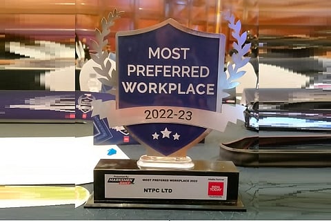 NTPC recognised as one of the 'Most Preferred Workplaces of 2022'