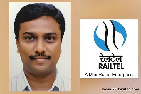 V Rama Manohara Rao (IRAS) has taken charge as the Director (Fin), RailTel (Photo: PSUWatch)