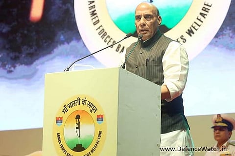 Groundwork laid for self-reliance & secured borders, said Rajnath Singh on Saturday (Image: MoD)