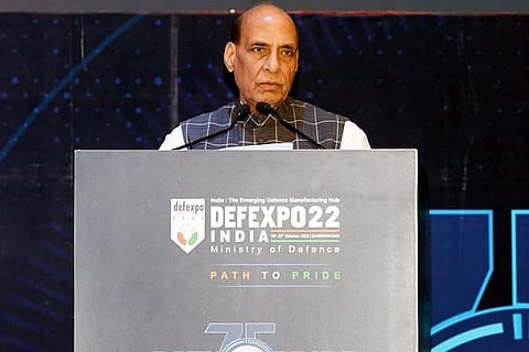A file photo of Defence Minister Rajnath Singh