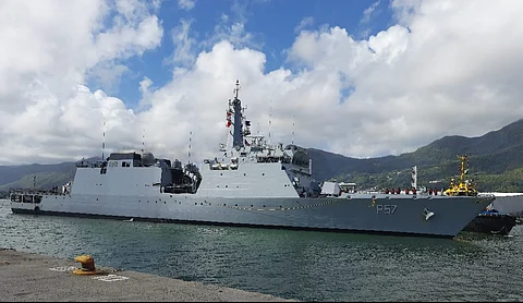 INS Sunayna in Seychelles