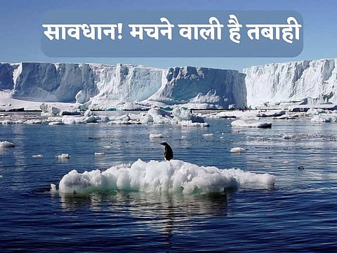 Attention The ice of Antarctica is melting rapidly, it will have a bad effect on the oceans, there will be havoc!