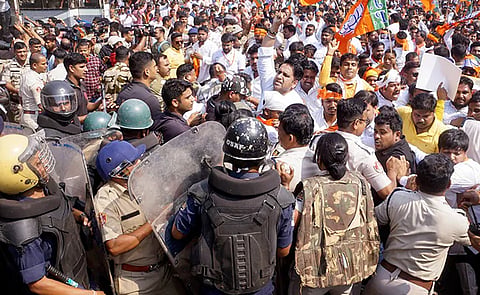 Odisha: Several BJP workers injured in clash with police, over 100 detained