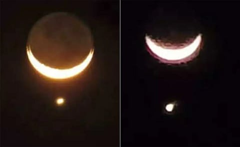 A beautiful dot adorning the moon! Amazing combination of Moon-Venus seen in the sky, NASA revealed the secret