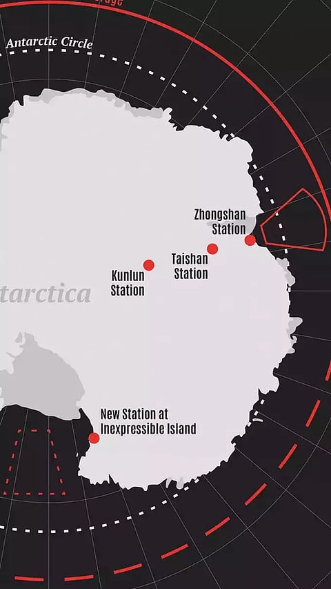 Sea of ice, -60 degrees... China's huge spy base in Antarctica!