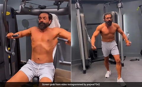 Bobby Deol sweats profusely in the gym for 'Animal', fans will also sweat after watching VIDEO