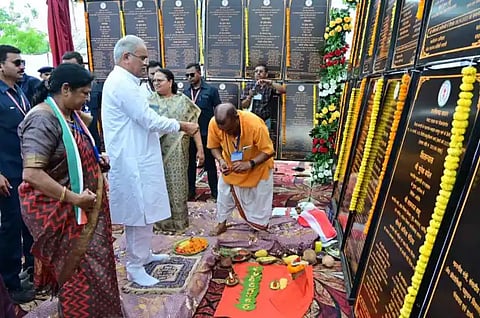 Raipur: Chief Minister Bhupesh Baghel inaugurated and laid the foundation stone of 65 construction works worth Rs 82 crore 39 lakh.