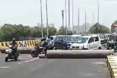 Angry crowd 'inaugurates' Noida's Signature Bridge over delay, video goes viral