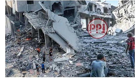 Gaza People Searching Relatives Dead Body