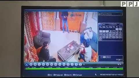 CCTV of murder of Sukhdev Singh Gogamedi surfaced, killers were sitting together, suddenly 12 rounds of firing