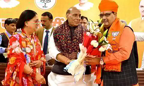 BJP Leader Bhajanlal Sharma Sworn in as Rajasthan CM; PM Modi Attends Ceremony