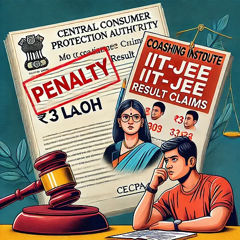 The Central Consumer Protection Authority (CCPA) has imposed penalty of ₹ 3 lakh on IITian’s Prashikshan Kendra Pvt. Ltd. (IITPK) for advertising misleading claims regarding result of IIT- JEE examination. The decision was taken to ensure that no false or misleading advertisement is made of any goods or services which contravenes the provisions of the Consumer Protection Act, 2019.
CCPA has so far issued 46 notices to various coaching institutes for misleading advertisements. The CCPA has imposed penalty of 77 lakhs 60 thousand on 24 coaching institutes and directed them to discontinue the misleading advertisements.
In view of the violation of the Consumer Protection Act, 2019, the CCPA, headed by Chief Commissioner, Smt. Nidhi Khare, and Commissioner, Shri Anupam Mishra has issued an Order against IITian’s Prashikshan Kendra Pvt. Ltd. (IITPK).
False impression of national level toppers: The institute’s advertisements prominently featured titles such as “IIT Topper” and “NEET Topper” alongside the bold numbers '1' and ‘2’ in front of candidate names and pictures. This misrepresentation was designed to create the deceptive impression that these students had secured All India Rank in respective examinations. The institute deliberately concealed that students were merely toppers within the institute, not at the national level. These misrepresentation can significantly influence the decisions of students who are the target audience (primarily students of classes 7th to 12th, aged 14-17). They are likely to assume that the institute consistently produces top national performers, thus influencing their choice of coaching institute under false pretenses.
Misleading claims of IIT ranks: The institute claimed, “1384 IIT Ranks in the past 21 years by IITPK,” suggesting that 1384 students coached by the institute secured admission into the prestigious Indian Institutes of Technology (IITs). Deceptive Implications: The advertisement did not clarify that not all 1384 students were selected into IITs. By using the phrase “IIT Ranks,” the institute misled consumers into believing that these students exclusively secured admission into IITs, thereby exaggerating its success rate. Upon investigation, the CCPA (Central Consumer Protection Authority) found that the list provided by the institute included students admitted to a variety of institutions, including IITs, IIITs, NITs, BITS, Manipal University, VIT Vellore, PICT Pune, MIT Pune, VIT Pune, and other educational institutions.
Misleading success ratio claims: Inflated and Unqualified Statements: The institute used bold claims such as “Highest success ratio year after year,” “Best success ratio for 21 years,” and “Success Ratio at 61%” in its advertisements. These statements were presented without any supporting data or context, leading consumers to believe that 61% of the institute's students secure admission into IITs. The institute did not provide any comparative analysis or third-party verification to substantiate these claims. During hearings, the institute submitted that the term “Success Ratio” was clarified during webinars and one-on-one counseling sessions. However, the primary platform for these claims was the advertisements themselves, where no such clarification was provided. This strategy misleads potential students and parents by not presenting crucial information upfront.
The CCPA found that the institute deliberately concealed important information that would have helped students make an informed decision when choosing a course or coaching institute/platform. Therefore, CCPA deemed it necessary to impose a penalty in the interest of impressionable students and address false or misleading advertisements and unfair trade practices.