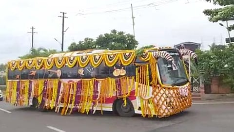 श्री संत ज्ञानेश्वर महाराज यांच्या चलपादुका पोहोचल्या साताऱ्यात