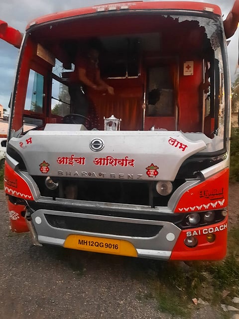 अपघातग्रस्त बस