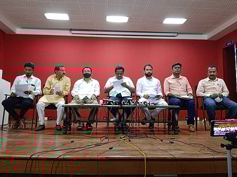 मराठा क्रांती मोर्चाची पत्रकार परिषद पुण्यात झाली.