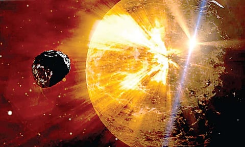 विशालकाय धूमकेतू सूर्याच्या दिशेने झेपावतोय