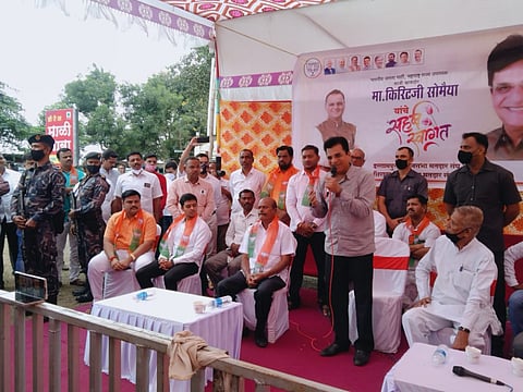 सांगली : ठाकरे सरकारचे मंत्री मंडळ तरूंगात तर निम्मे रूग्णालयात असेल : किरीट सोमय्या