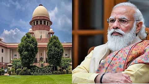 सुप्रीम कोर्टाच्या मेलमध्ये पंतप्रधान मोदींचा फोटो; आक्षेपानंतर सारवासारव