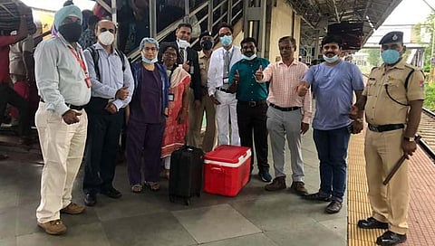 मध्य रेल्वे : अवघ्या ५८ मिनिटांमध्ये किडनी, लिव्हर कल्याणहून दादरला