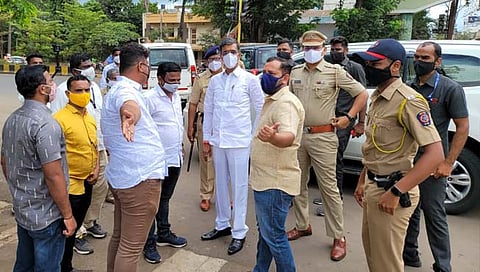 सातारा : गृहराज्यमंत्री शंभूराज देसाई यांच्याकडून विसर्जन तयारीची पाहणी