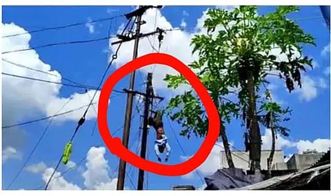 लाईनमनचा हलगर्जीपणा, खांबावर चढवलेला युवक गंभीर जखमी