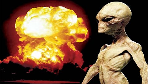 परग्रहावरील मानवाकडून अमेरिकेत अण्वस्त्रांशी छेडछाड