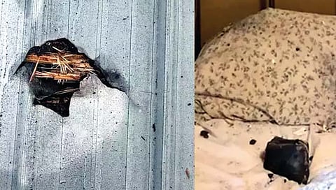 घराचे छप्पर फाडून उल्का आदळली महिलेच्या बिछान्यावर