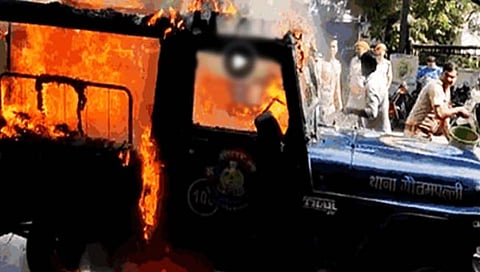 Lakhimpur violence : अखिलेश यादव पोलिसांच्या ताब्यात