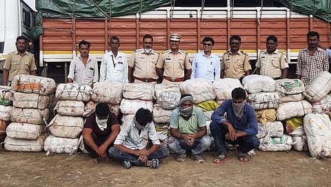 वाशिममध्ये ३ कोटी ६५ लाख रुपयांचा गांजा जप्त