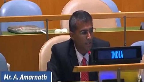 United Nations : ‘तुम्ही येथे शांततेवर चर्चा करता, तर तुमचे पंतप्रधान लादेनला शहीद संबोधतात’