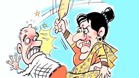 कोल्हापूर : कडाकण्या करताना आला आडवा; पतीची लाटण्याने धुलाई