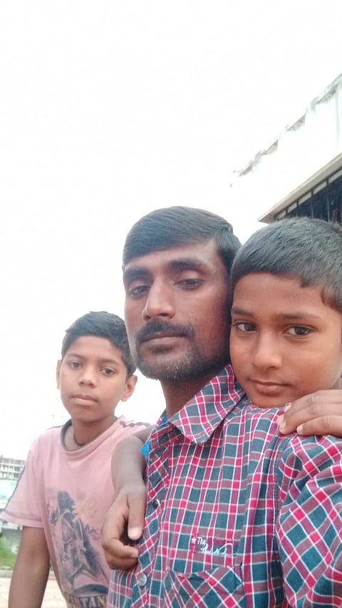 Brothers With Their Father