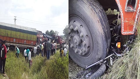 पुणे अपघात : ट्रकने दुचाकीस्वाराला चिरडल्याने पती-पत्नी जागीच ठार