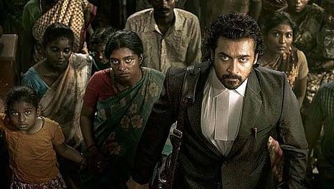 सध्या चर्चेत असलेल्या 'जय भीम' चित्रपटातील दृश्य.