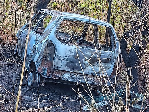 Kolhapur Accident कागल : वाघजाई घाटात चालत्या कारचा स्फोट; चालकाचा होरपळून मृत्यू