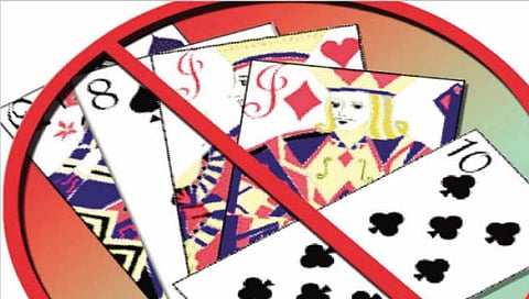 Gambling raid in Kej