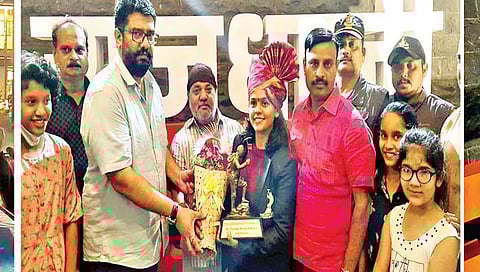 सातारा : एव्हरेस्टवीर प्रियांकाचे जल्लोषी स्वागत