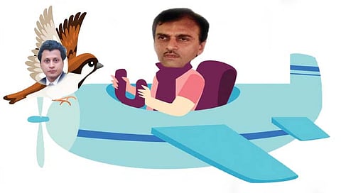 सोलापूर : अन् विमान जागेवरच कोसळलं…