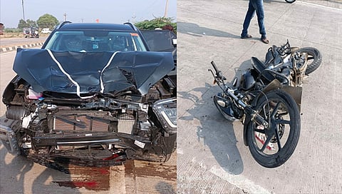 Jalna Accident : परतूर रोडवर चारचाकीची दुचाकीला पाठीमागून धडक, चार जण जखमी