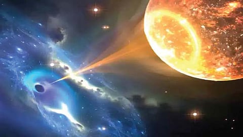 आकाशगंगेतील कृष्णविवरातून होत आहे उत्सर्जन